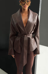 Nevada Jacket - Plum Brown