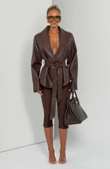Nevada Jacket - Plum Brown