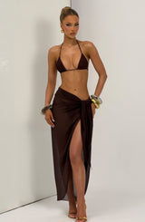 Talia Sarong - Plum Brown