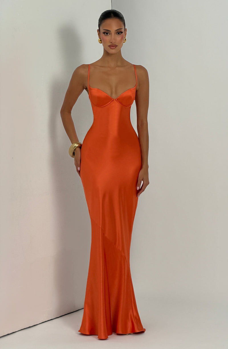 ladies red evening dresses Velvet and Satin Long Sleeves Burgundy Women Red Evening Dresses Long –  Siaoryne main image 0