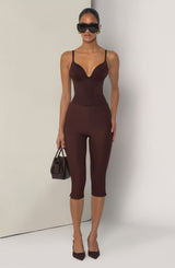 Velma Capri Pants - Plum Brown