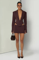 Vesper Skort - Plum Brown