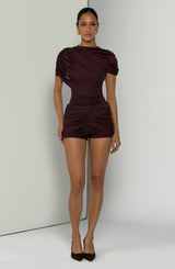Muriel Bodysuit - Plum Brown