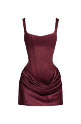 Imogen Mini Dress - Cherry Lacquer
