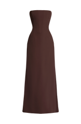 Irmina Maxi Dress - Plum Brown