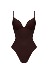 Janie Bodysuit - Plum Brown