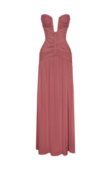 Junia Maxi Dress - Rose Brown
