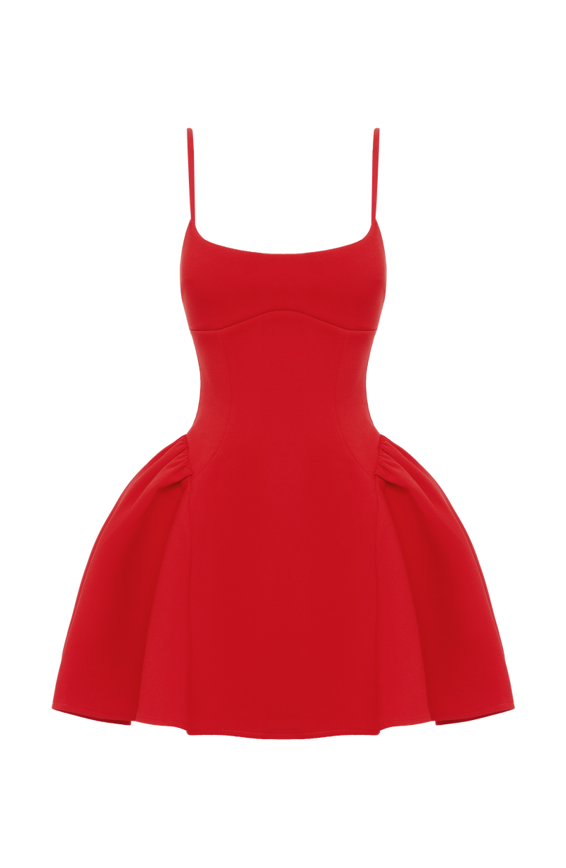 Babyboo Kiah Mini Dress in Red Size XS