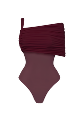Lisette Bodysuit - Cherry Lacquer