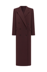 Michelle Coat - Plum Brown