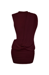 Mireya Mini Dress - Cherry Lacquer