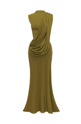 Mireya Maxi Dress - Deep Olive