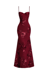 Nefertiti Maxi Dress - Burgundy