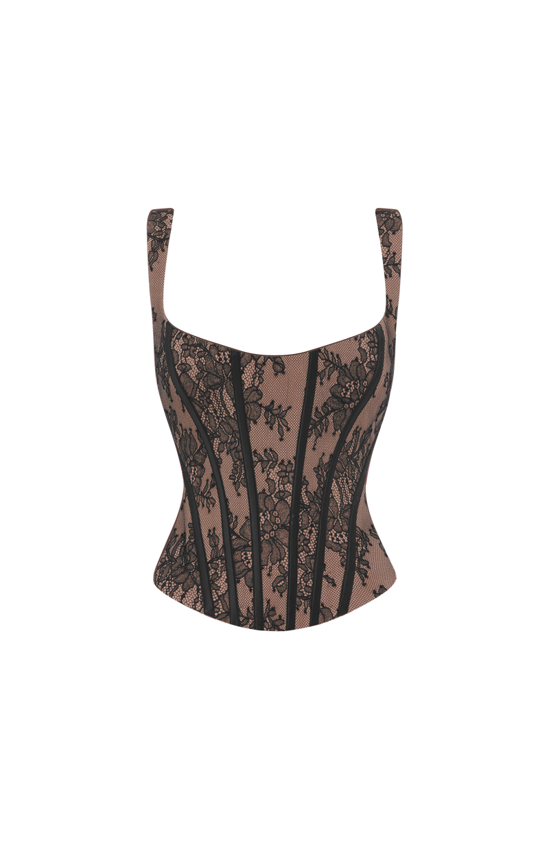 Buy Nixie Corset - Black Lace | Babyboo Fashion's Stylish Black Corset