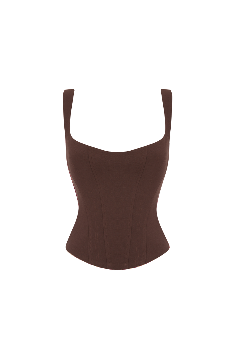 Buy Nixie Corset - Plum Brown | Babyboo Fashion
