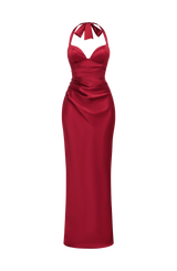 Ophelia Maxi Dress - Deep Red