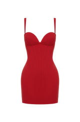 Pareesa Mini Dress - Red