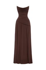 Patricia Maxi Dress - Plum Brown