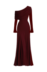 Rafaela Maxi Dress - Cherry Lacquer