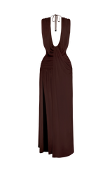 Romilly Gown - Plum Brown