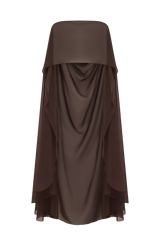 Romy Cape - Plum Brown