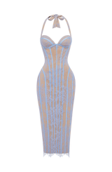 Rona Midi Dress - Powder Blue