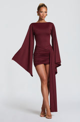 Lucetta Mini Dress - Cherry Lacquer