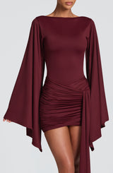 Lucetta Mini Dress - Cherry Lacquer