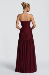 Persephara Maxi Dress - Cherry Lacquer