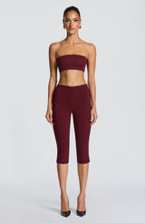Velma Capri Pants - Cherry Lacquer