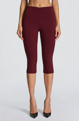Velma Capri Pants - Cherry Lacquer