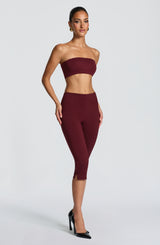 Velma Capri Pants - Cherry Lacquer