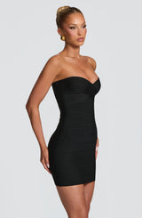 Avani Bandage Mini Dress - Black