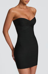Avani Bandage Mini Dress - Black