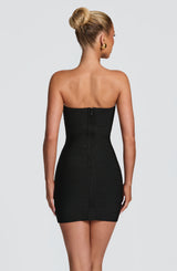 Avani Bandage Mini Dress - Black