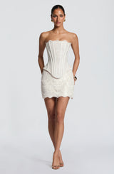 Maelle Mini Skirt - Ivory