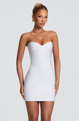 Avani Bandage Mini Dress - White