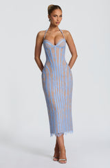 Rona Midi Dress - Powder Blue