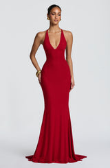 Olenia Gown - Deep Red
