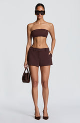 Harriet Shorts - Plum Brown