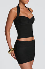 Nysa Bandage Mini Skirt - Black