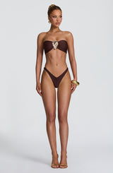 Nuala Bandeau - Plum Brown