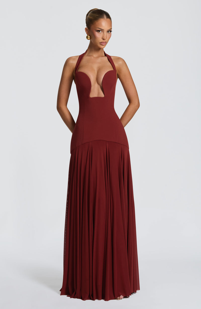 Cyrene Maxi Dress - Deep Rust Cyrene Maxi Dress - Deep Rust