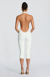 Oden Capri Jumpsuit - White