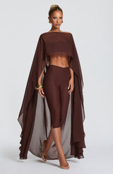 Velma Capri Pants - Plum Brown