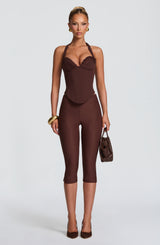 Cassia Top - Plum Brown
