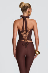 Cassia Top - Plum Brown