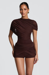 Muriel Bodysuit - Plum Brown