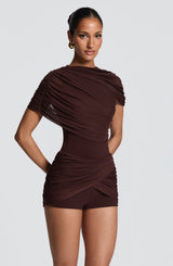 Fawna Shorts - Plum Brown