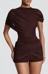 Fawna Shorts - Plum Brown